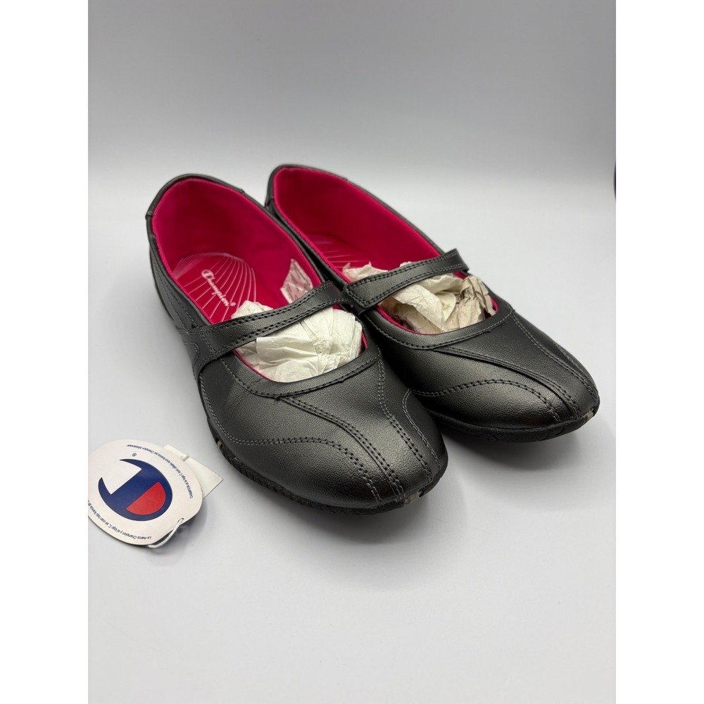 NWT Champion Black Mary Jane Sneaker Flats Shoes Women's Size 9 Slip-On Athletic